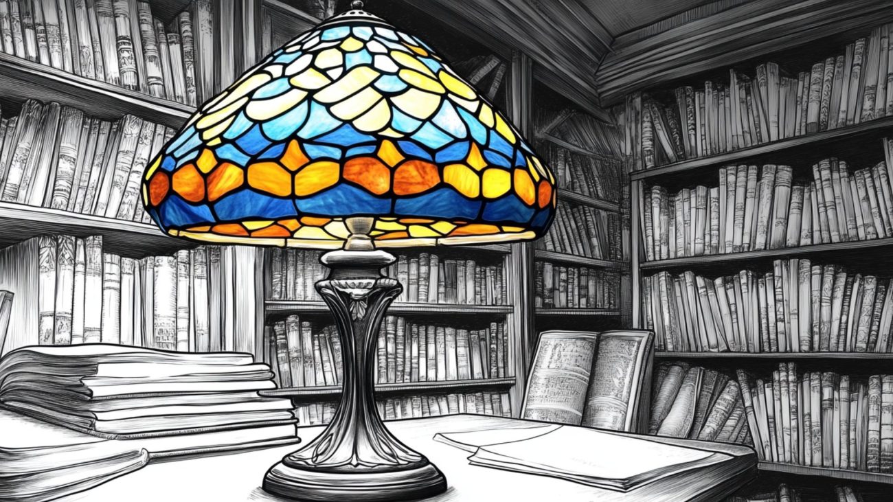 Tiffany Lamp Coloring Page